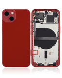 Replacement Back Housing W/ Small Parts Compatible with Apple iPhone 13 (US Version) (Aftermarket Plus) (Red)