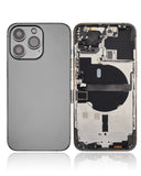 Replacement Back Housing W/ Small Parts Compatible with Apple iPhone 13 Pro (US Version) (Aftermarket Plus) (Graphite)