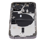 Replacement Back Housing W/ Small Parts Compatible with Apple iPhone 13 Pro (US Version) (Aftermarket Plus) (Graphite)