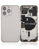 Replacement Back Housing W/ Small Parts Compatible with Apple iPhone 13 Pro (US Version) (Aftermarket Plus) (Gold)