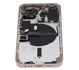 Replacement Back Housing W/ Small Parts Compatible with Apple iPhone 13 Pro (US Version) (Aftermarket Plus) (Gold)