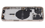 Replacement Back Housing W/ Small Parts Compatible with Apple iPhone 13 Pro Max (US Version) (Aftermarket Plus) (Gold)