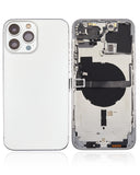 Replacement Back Housing W/ Small Parts Compatible with Apple iPhone 13 Pro Max (US Version) (Aftermarket Plus) (Silver)