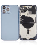 Replacement Back Housing W/ Small Parts Compatible with Apple iPhone 13 Pro Max (US Version) (Aftermarket Plus) (Sierra Blue)
