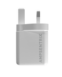 2 Plug - 20W USB Type C And USB Type A Wall Power Adapter (AmpSentrix) (220V Uk) Compatible with Ampsentrix