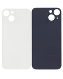 Replacement Back Glass With 3M Adhesive Compatible with Apple iPhone 13 (No Logo / Large Camera Hole) (Starlight)