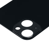 Replacement Back Glass With 3M Adhesive Compatible with Apple iPhone 13 (No Logo / Large Camera Hole) (Midnight)