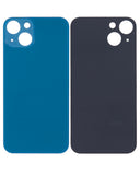 Replacement Back Glass With 3M Adhesive Compatible with Apple iPhone 13 (No Logo / Large Camera Hole) (Blue)