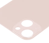Replacement Back Glass With 3M Adhesive Compatible with Apple iPhone 13 (No Logo / Large Camera Hole) (Pink)