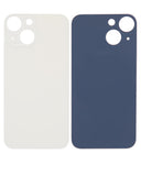 Replacement Back Glass With 3M Adhesive Compatible with Apple iPhone 13 Mini (No Logo / Large Camera Hole) (Starlight)