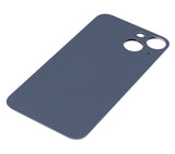 Replacement Back Glass With 3M Adhesive Compatible with Apple iPhone 13 Mini (No Logo / Large Camera Hole) (Midnight)
