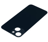 Replacement Back Glass With 3M Adhesive Compatible with Apple iPhone 13 Mini (No Logo / Large Camera Hole) (Midnight)