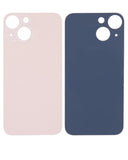 Replacement Back Glass With 3M Adhesive Compatible with Apple iPhone 13 Mini (No Logo / Large Camera Hole) (Pink)