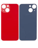 Replacement Back Glass With 3M Adhesive Compatible with Apple iPhone 13 Mini (No Logo / Large Camera Hole) (Red)