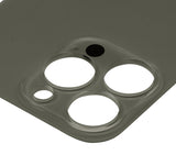 Replacement Back Glass With 3M Adhesive Compatible with Apple iPhone 13 Pro (No Logo / Large Camera Hole) (Graphite)
