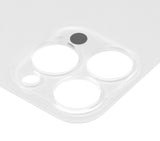 Replacement Back Glass With 3M Adhesive Compatible with Apple iPhone 13 Pro (No Logo / Large Camera Hole) (Silver)