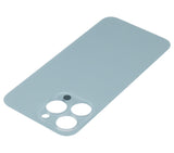 Replacement Back Glass With 3M Adhesive Compatible with Apple iPhone 13 Pro (No Logo / Large Camera Hole) (Sierra Blue)