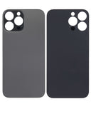 Replacement Back Glass With 3M Adhesive Compatible with Apple iPhone 13 Pro Max (No Logo / Large Camera Hole) (Graphite)