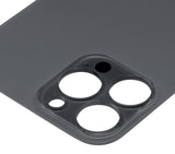 Replacement Back Glass With 3M Adhesive Compatible with Apple iPhone 13 Pro Max (No Logo / Large Camera Hole) (Graphite)