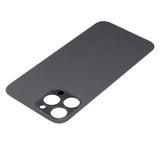 Replacement Back Glass With 3M Adhesive Compatible with Apple iPhone 13 Pro Max (No Logo / Large Camera Hole) (Graphite)