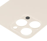 Replacement Back Glass With 3M Adhesive Compatible with Apple iPhone 13 Pro Max (No Logo / Large Camera Hole) (Gold)