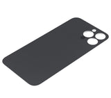 Replacement Back Glass With 3M Adhesive Compatible with Apple iPhone 13 Pro Max (No Logo / Large Camera Hole) (Silver)