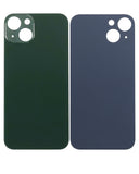 Replacement Back Glass With 3M Adhesive Compatible with Apple iPhone 13 (No Logo / Large Camera Hole) (Green)