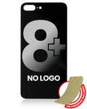 Replacement Back Glass With 3M Adhesive Compatible with Apple iPhone 8 Plus (No Logo / Large Camera Hole) (Space Gray)