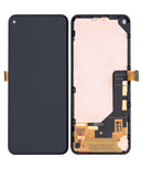 Replacement OLED Assembly With Frame Compatible with Google Pixel 5A 5G (Refurbished) (Black)