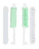 Replacement Hard Buttons (Power / Volume) Compatible with Google Pixel 4A 5G (Clearly White)