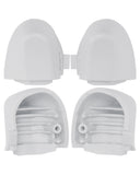 Replacement Left / Right Trigger Button Covers Compatible with Microsoft (Game Console Parts) Xbox Series S / X (White)