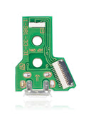 Replacement Micro USB Charging Port Board With 12-Pin Flex Cable Compatible with Sony (Game Console Parts) PlayStation 4 Controllers (Version 4: JDS-040)