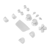 Replacement Controller Button Sets Compatible with Sony (Game Console Parts) PlayStation 5 (16 Piece Set) (White)