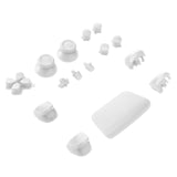 Replacement Controller Button Sets Compatible with Sony (Game Console Parts) PlayStation 5 (16 Piece Set) (White)