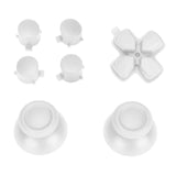 Replacement Controller Button Sets Compatible with Sony (Game Console Parts) PlayStation 5 (16 Piece Set) (White)