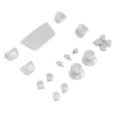 Replacement Controller Button Sets Compatible with Sony (Game Console Parts) PlayStation 5 (16 Piece Set) (White)