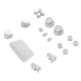 Replacement Controller Button Sets Compatible with Sony (Game Console Parts) PlayStation 5 (16 Piece Set) (White)