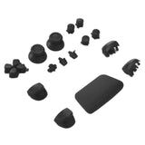 Replacement Controller Button Sets Compatible with Sony (Game Console Parts) PlayStation 5 (16 Piece Set) (Midnight Black)