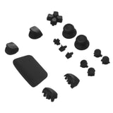 Replacement Controller Button Sets Compatible with Sony (Game Console Parts) PlayStation 5 (16 Piece Set) (Midnight Black)