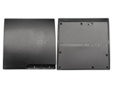 Replacement Top & Bottom Housing Compatible with Sony (Game Console Parts) PlayStation 3 Slim (Black)