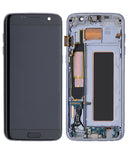 Replacement OLED Assembly With Frame Compatible with Samsung Galaxy S7 Edge G935A (North American Version) (Aftermarket Plus) (Black Onyx)