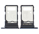 Replacement Dual Sim Card Tray Compatible with Motorola Edge 20 Pro (XT2153-1 / 2021) (Midnight Blue)
