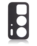 Replacement Back Camera Lens Bracket Compatible with Motorola Edge 20 Pro (XT2153-1 / 2021) (Blue Vegan Leather)