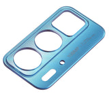 Replacement Back Camera Lens Bracket Compatible with Motorola Edge 20 Pro (XT2153-1 / 2021) (Blue Vegan Leather)