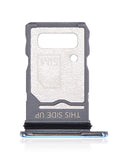 Replacement Single Sim Card Tray Compatible with Motorola Edge 20 Pro (XT2153-1 / 2021) (Blue Vegan Leather)