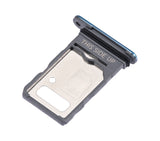 Replacement Single Sim Card Tray Compatible with Motorola Edge 20 Pro (XT2153-1 / 2021) (Blue Vegan Leather)