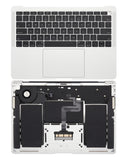 Replacement Top Case With Keyboard & Battery Compatible with Apple MacBook Air 13" A1932 (2018 / 2019) (US English) (Used OEM Pull: Grade New) (Silver)