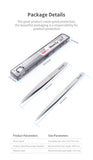 iNeeZy Handmade Non-Magnetic Stainless Tweezers (Silver - Thin) (Qianli) Compatible with Qianli