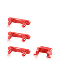 Replacement Hard Buttons (Power / Volume / Switch) Compatible with Apple iPhone 7 Plus (Red)