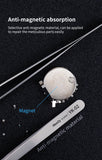 iNeeZy Handmade Non-Magnetic Stainless Tweezers (Silver - Thin) (Qianli) Compatible with Qianli